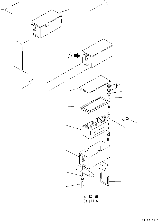 BOX,L.H. 232-06-61410 KOMATSU