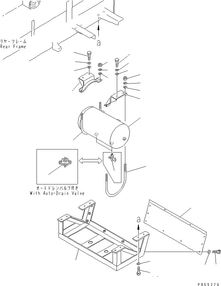 Опора левая 234-44-41480 KOMATSU