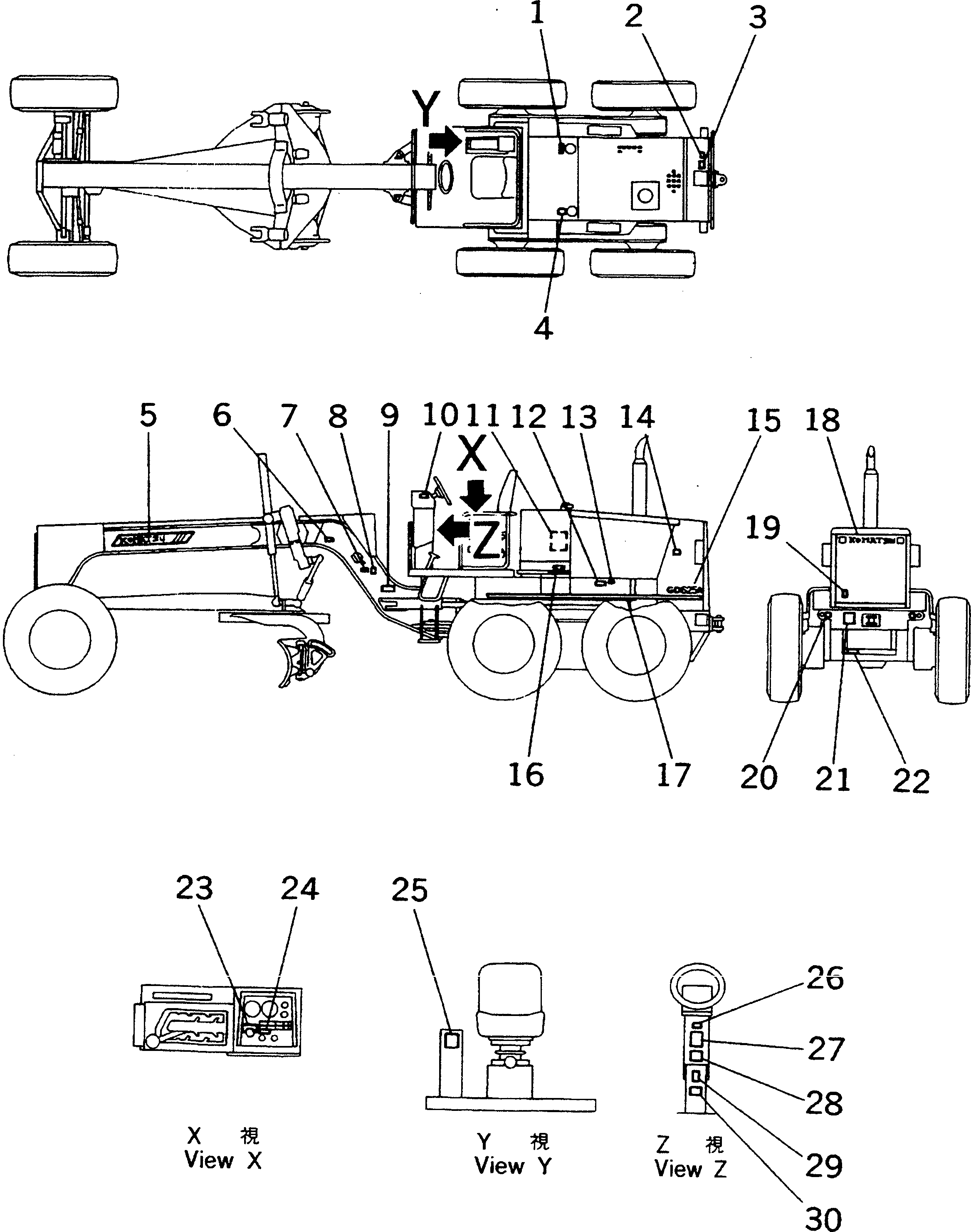 Табличка смазки 23B-53-12261 KOMATSU