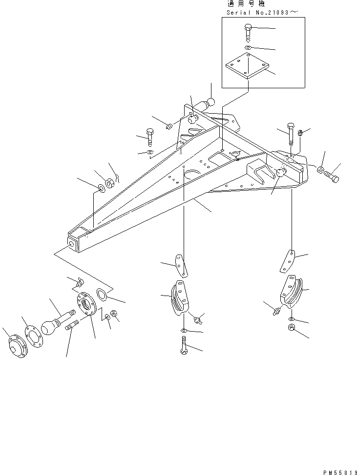 DRAWBAR ASS'Y 234-70-06110 KOMATSU