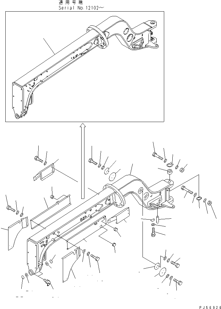 FRAME,FRONT 235-46-31103 KOMATSU