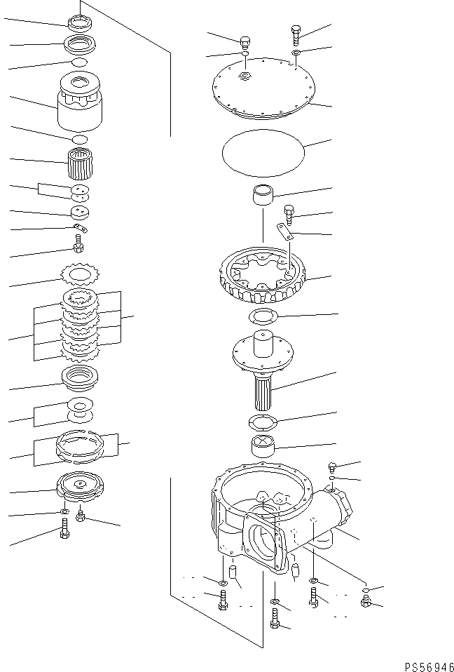 GEAR ASS'Y,CIRCLE REVERSE 235-70-00212 KOMATSU