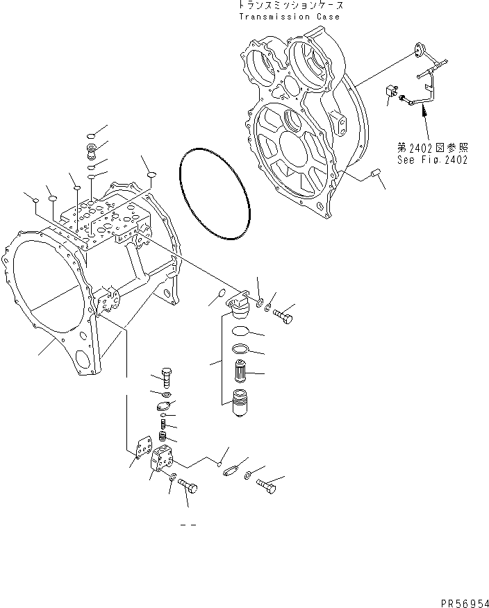 TRANSMISSION ASS'Y,(EXCEPT P.T.O.) 235-15-21014 KOMATSU