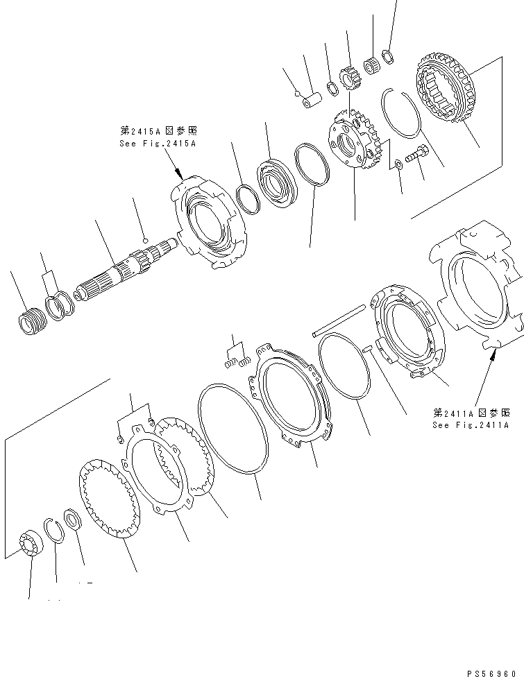 HOUSING,2ND 235-15-21170 KOMATSU