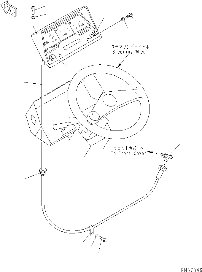 PANEL ASS'Y,INSTRUMENT 273-06-64110 KOMATSU