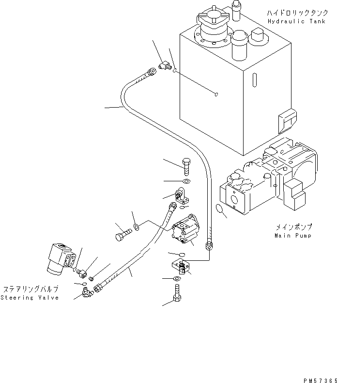 PUMP ASS'Y,STEERING 705-41-01380 KOMATSU