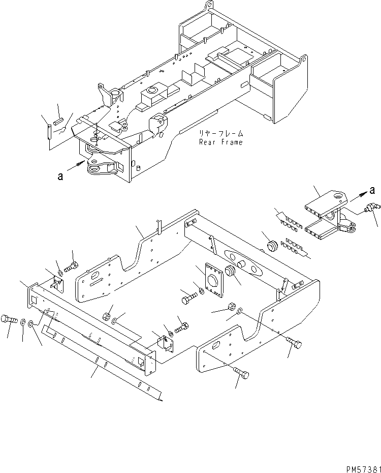 FRAME,FRONT 273-46-61111 KOMATSU
