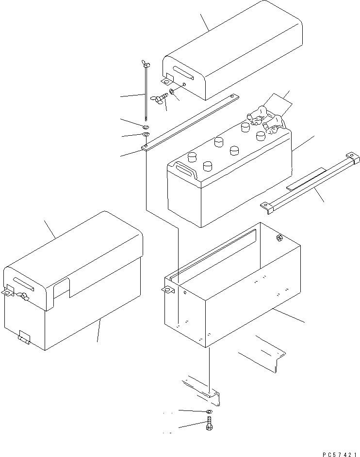 BOLT,WING 233-06-22290 KOMATSU