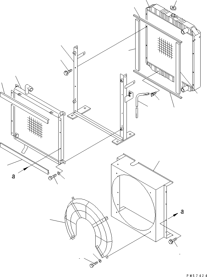 RADIATOR ASS'Y,(WITH OIL COOLER) 273-03-61200 KOMATSU