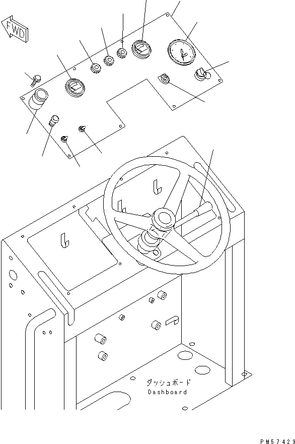 LAMP,OIL PRESSURE 08147-524A1 KOMATSU