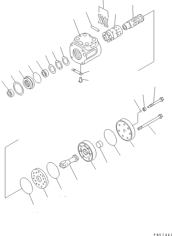 BEARING ASS'Y,CONTROL 237-40-62120 KOMATSU