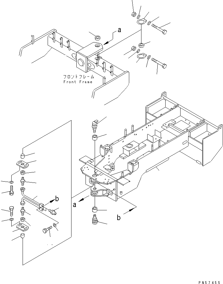 FRAME,REAR (FOR ROPS AND VANDALISM) 273-46-62830 KOMATSU