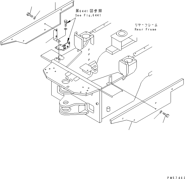Крышка правая 273-54-69482 KOMATSU