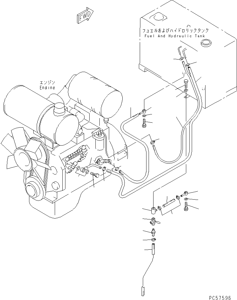 Шланг 07288-10516 KOMATSU