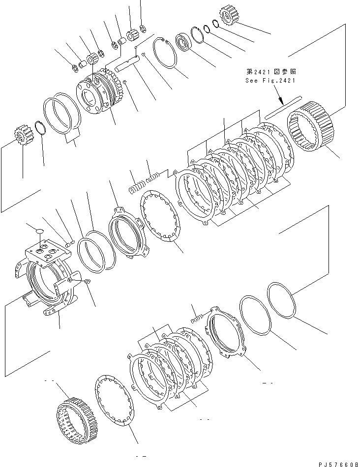 Водило в сборе 23B-15-00240 KOMATSU