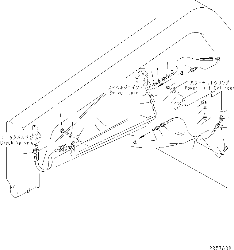 PIPING D GROUP,POWER TILT (\8\23B-60-X2120) KOMATSU