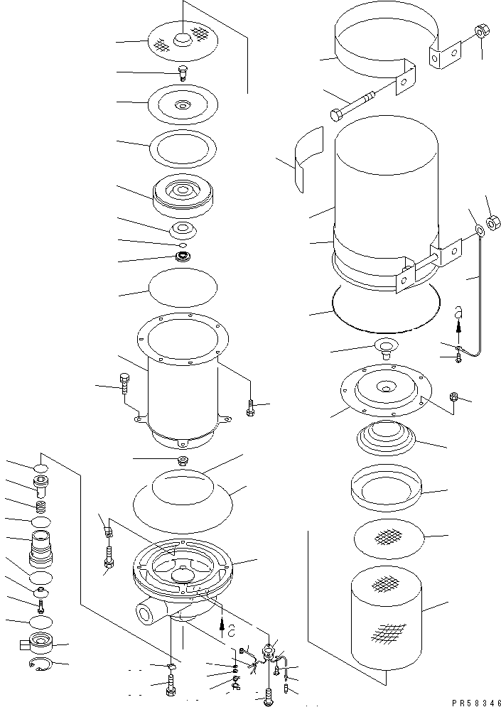 REPAIR KIT,AIR DRYER 234-44-42150 KOMATSU