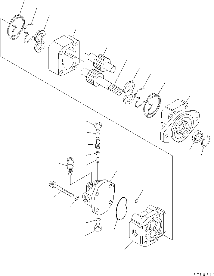 Предохранительный клапан KBC001B-23007 KOMATSU