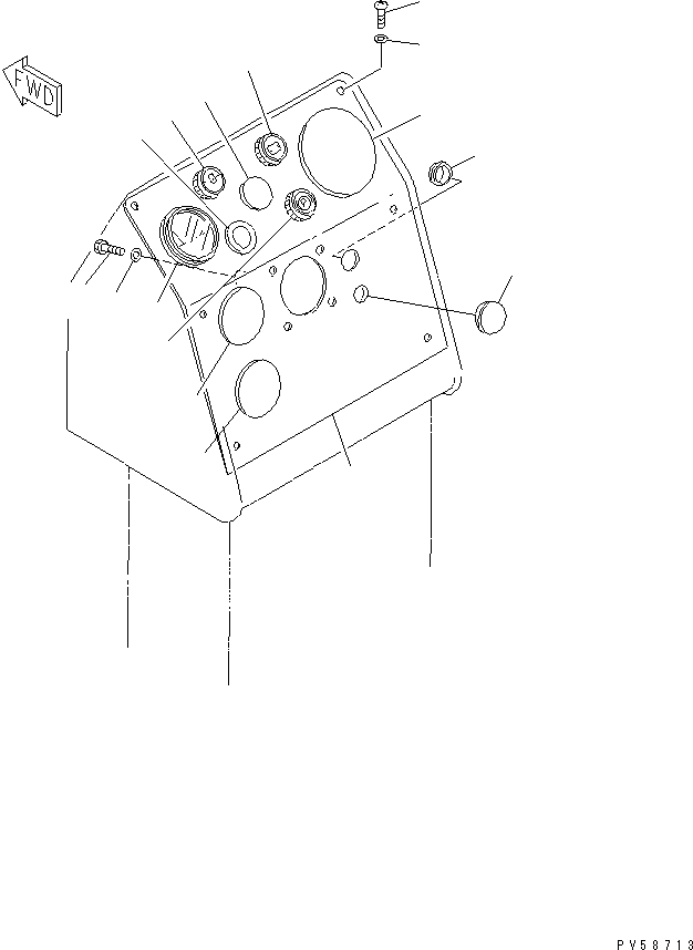 LAMP,AIR PRESSURE 08147-424D0 KOMATSU