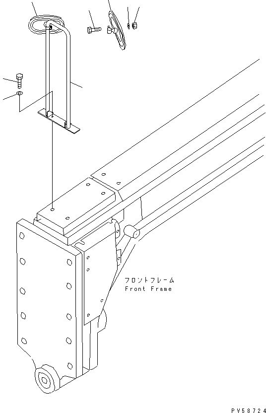 Кронштейн 23B-806-1290 KOMATSU
