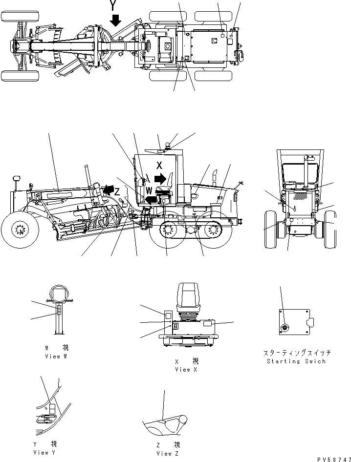 Табличка безопасности 09141-07000 KOMATSU