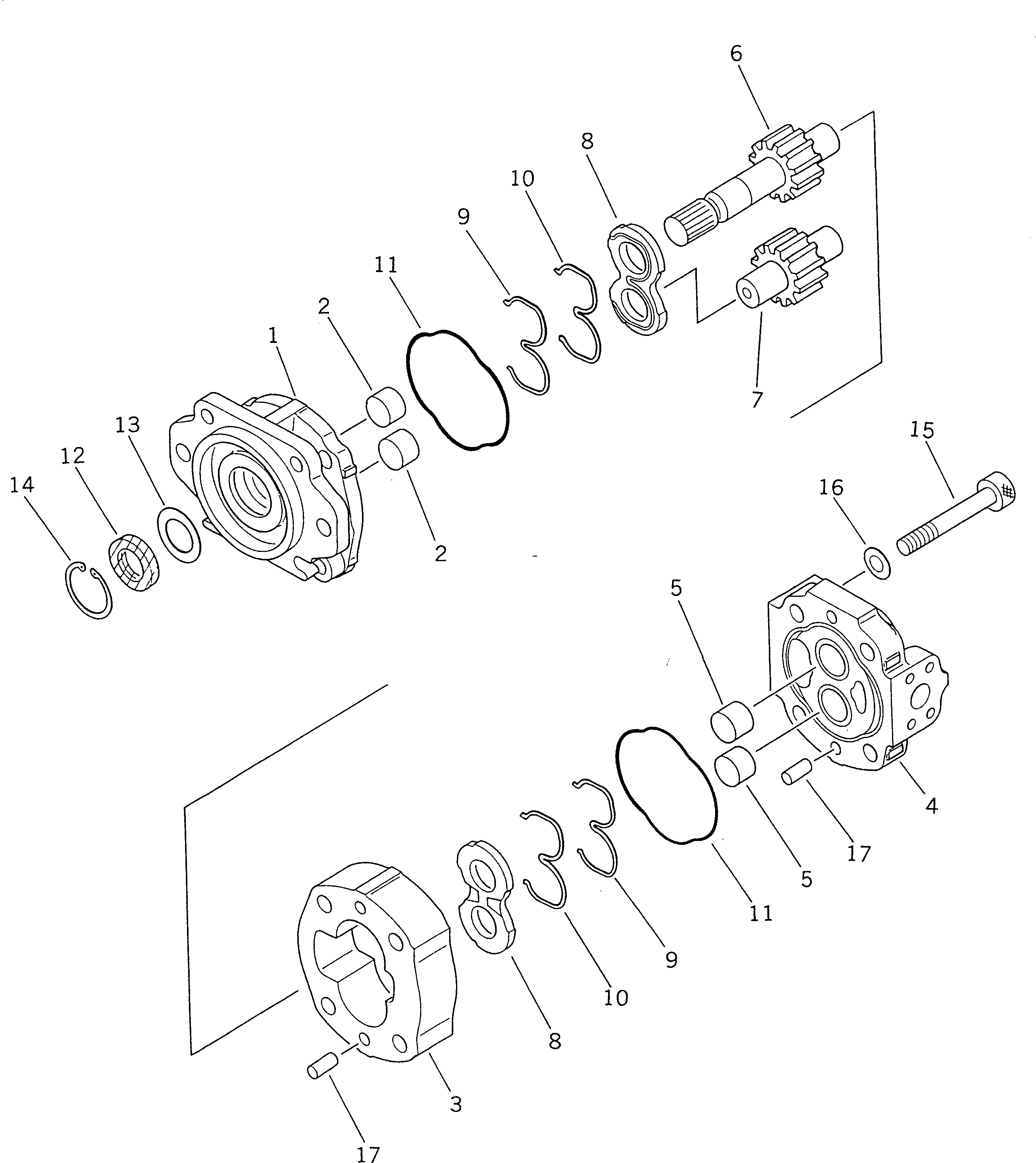 PUMP ASS'Y (SAR63) 705-12-36011 KOMATSU