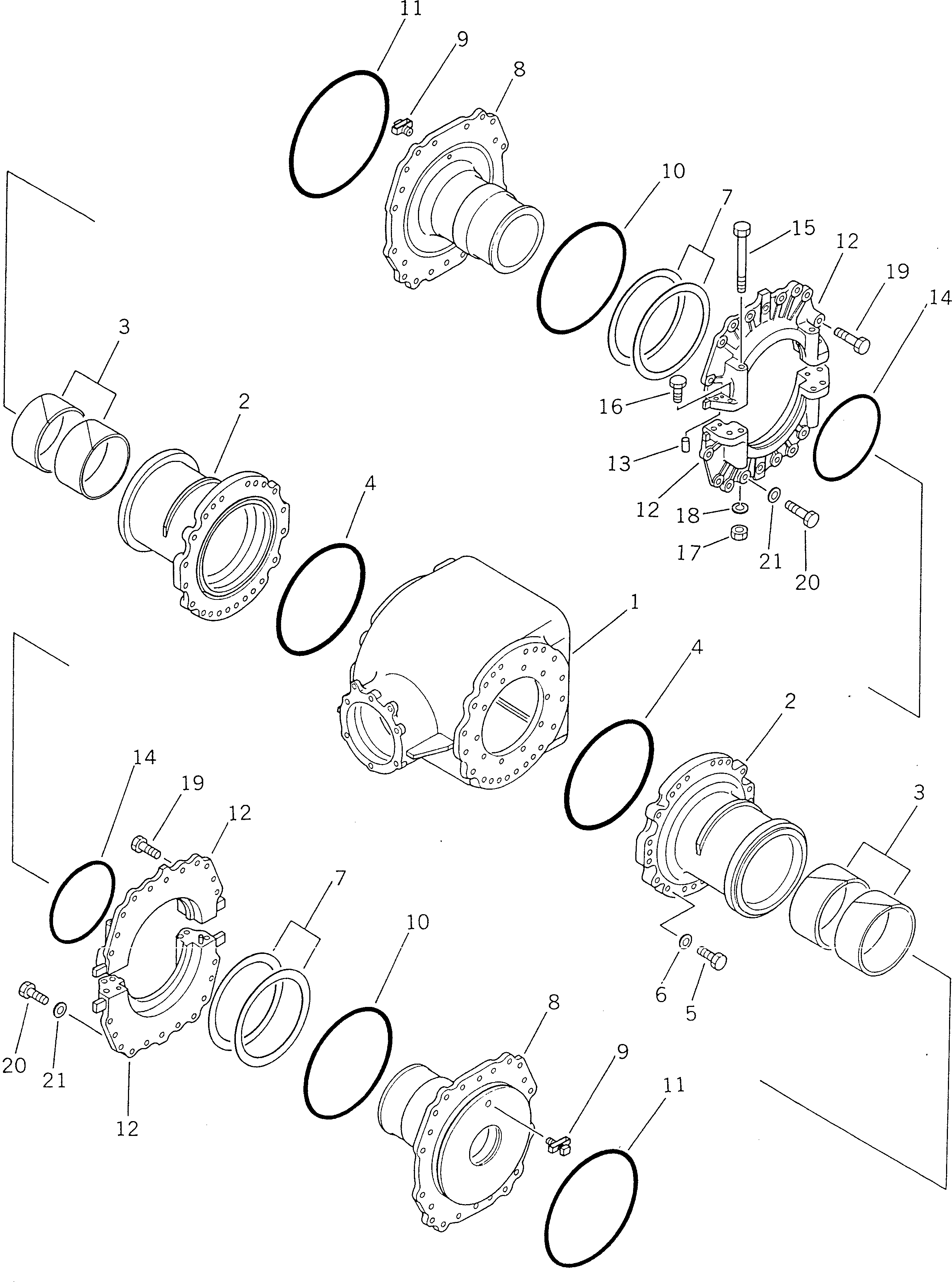 Бортовой редуктор в сборе 23B-22-00310 KOMATSU