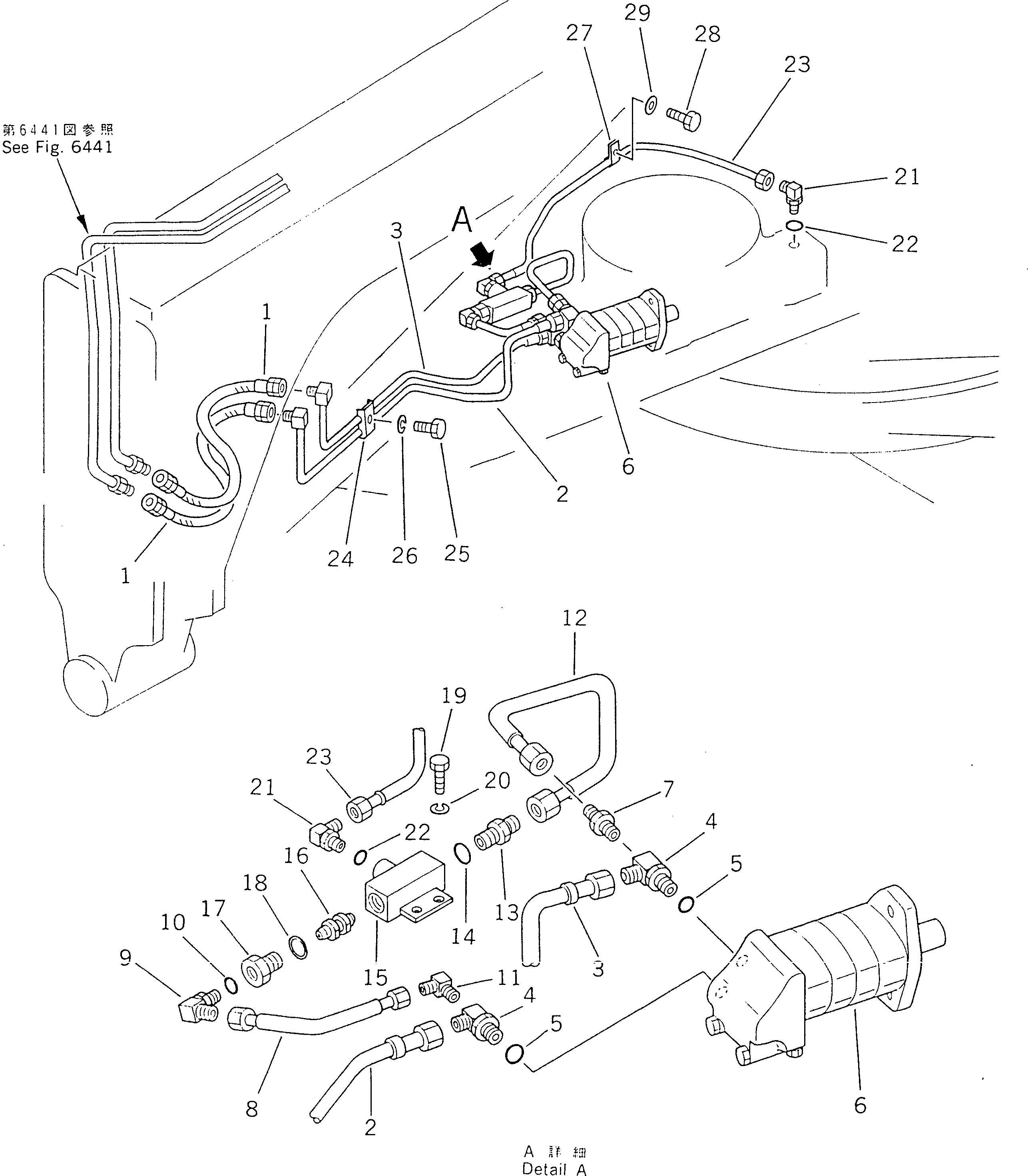 MOTOR ASS'Y,(SEE FIG.6051) (23B-62-11400) KOMATSU