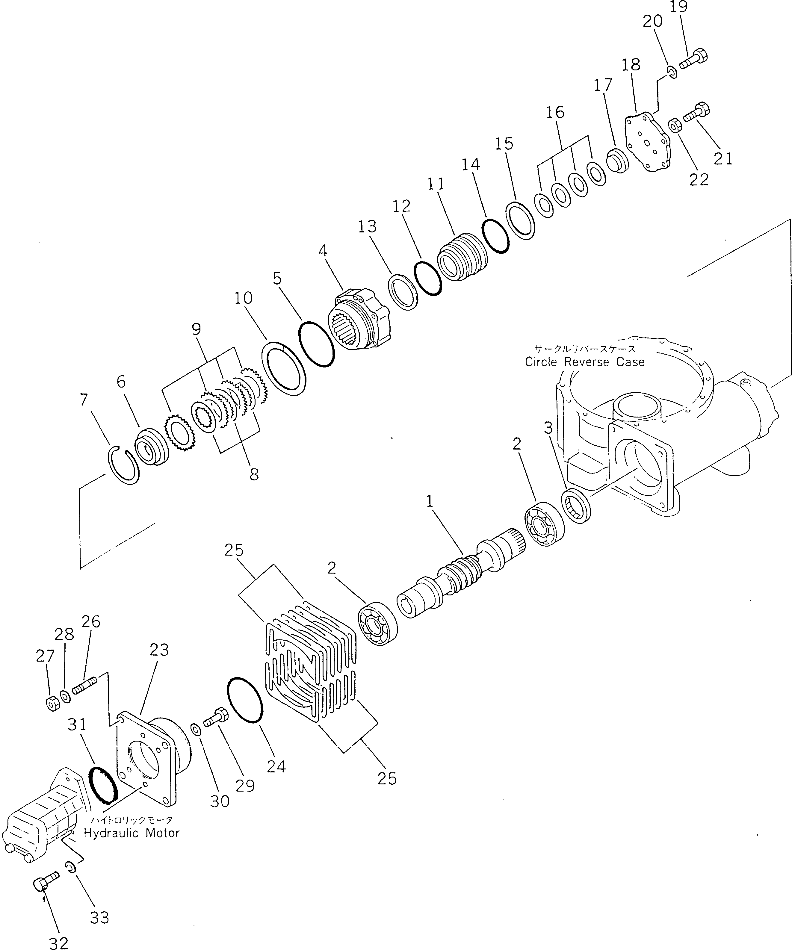 GEAR ASS'Y,CIRCLE REVERSE (23B-70-01010) KOMATSU
