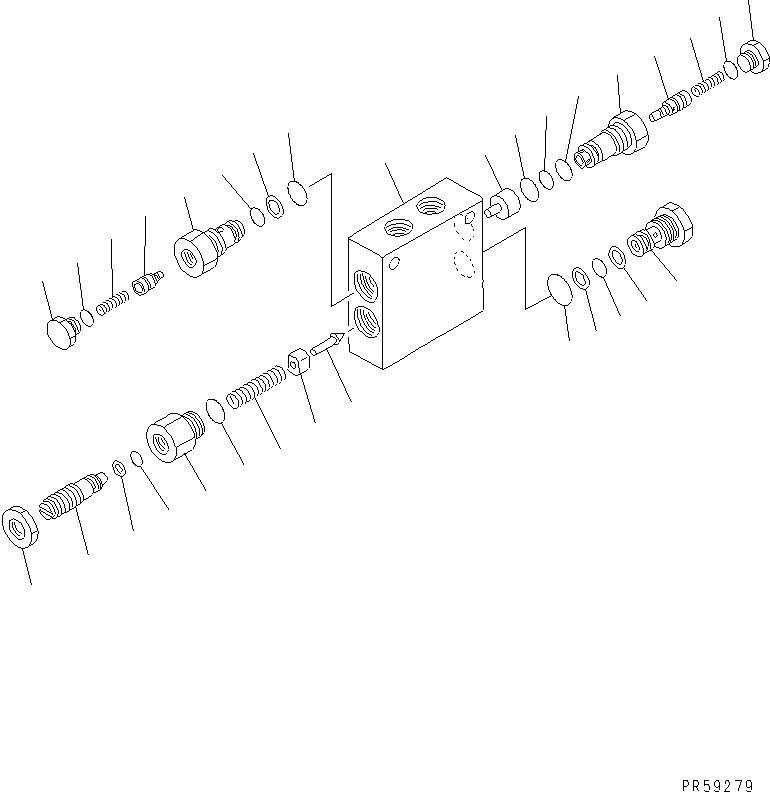 VALVE GROUP,PILOT CHECK (\8\23B-61-X1160) KOMATSU