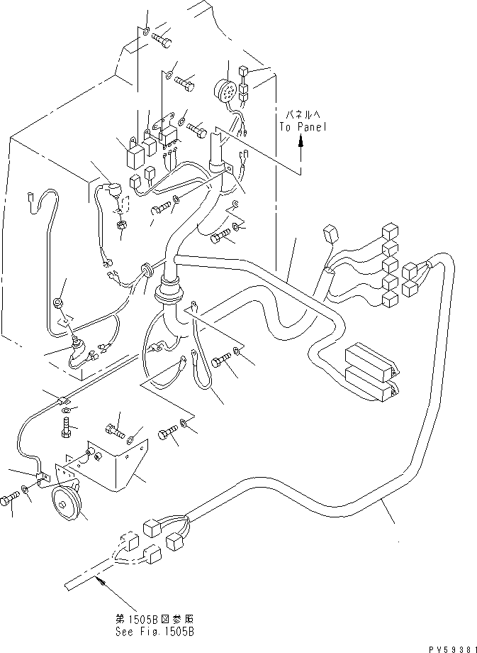 HARNESS,(WITH FUSE BOX) 234-06-63160 KOMATSU