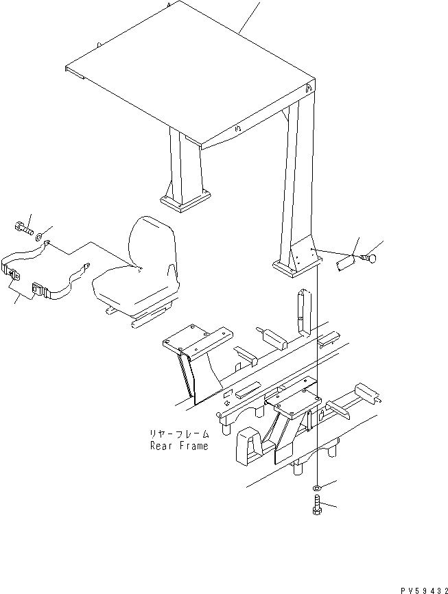 ROPS COLUMN 234-957-1210 KOMATSU