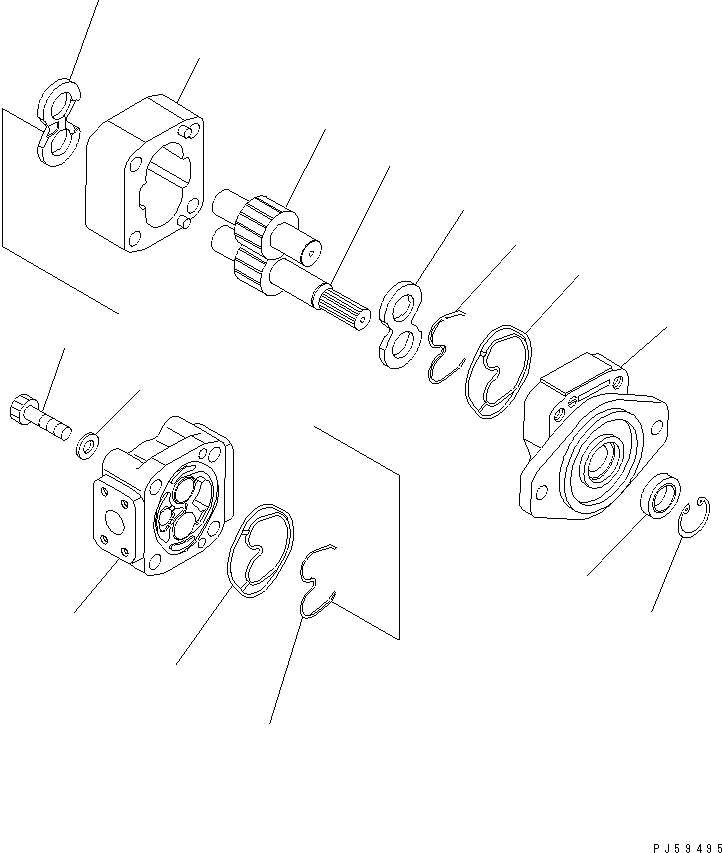 REPAIR KIT,HYDRAULIC PUMP KB2013A-60013 KOMATSU