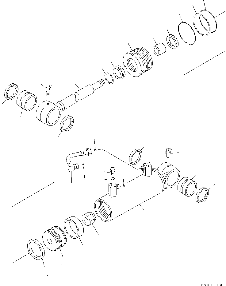 Группа цилиндра (\8\707-00-XC220) KOMATSU