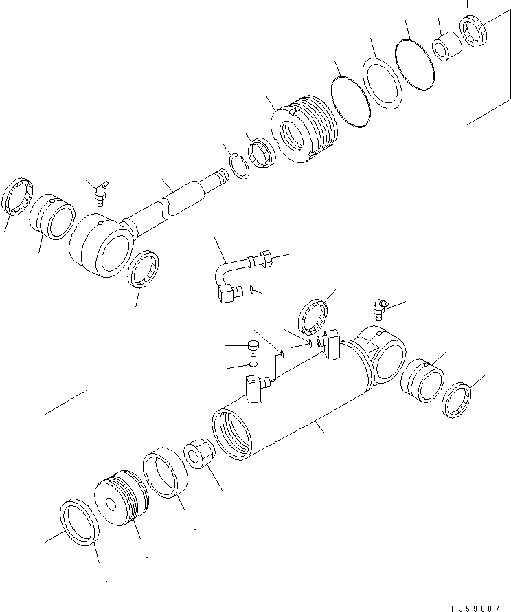 Цилиндр в сборе 707-00-0C240 KOMATSU