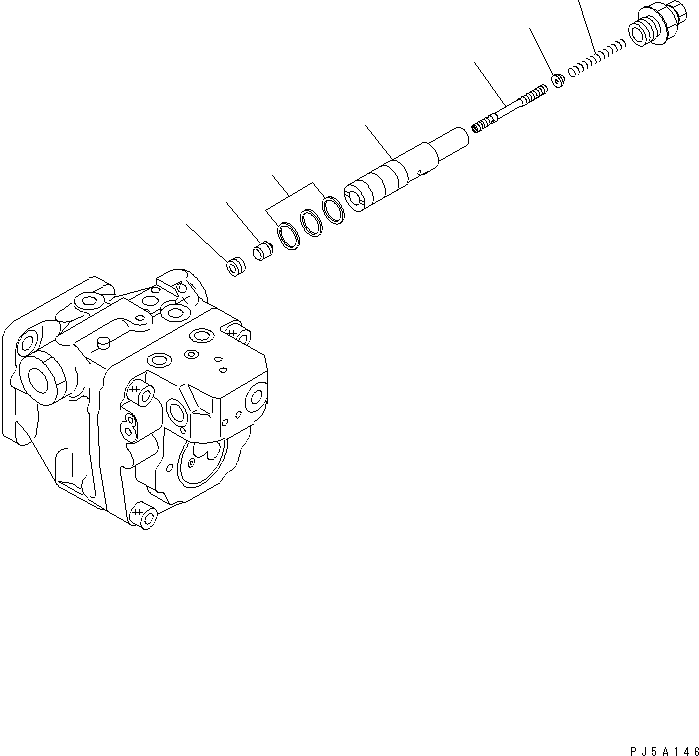 VALVE ASS'Y,PC (\7\708-3S-03541) KOMATSU