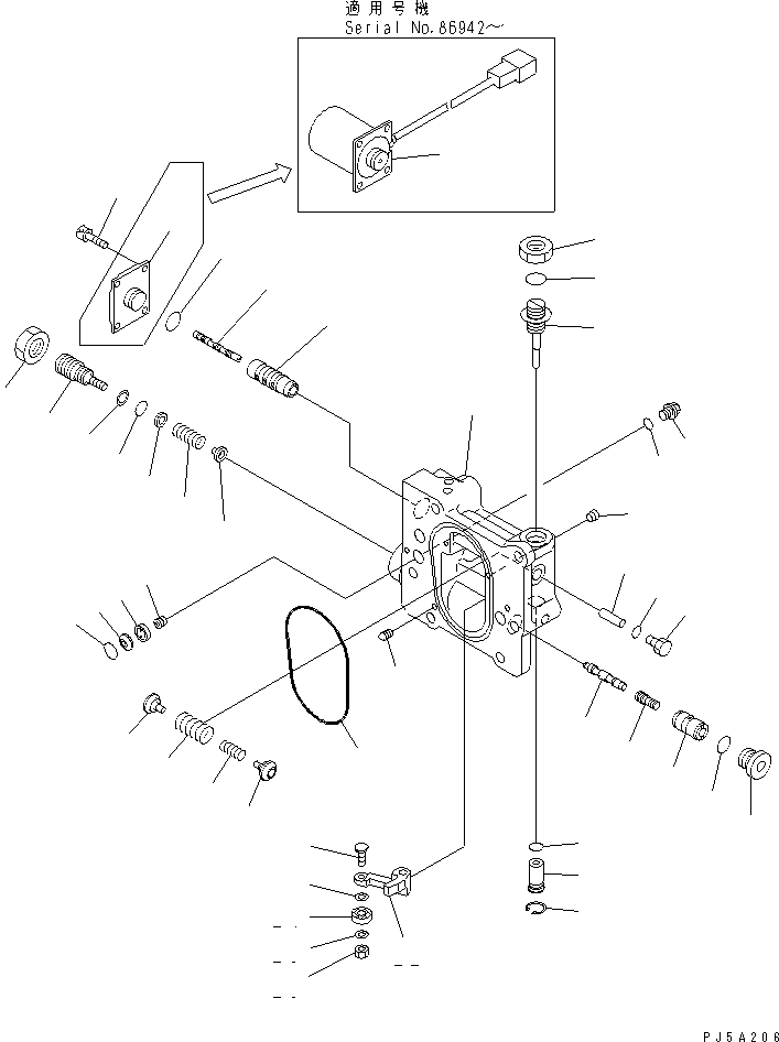 SERVO VALVE ASS'Y 708-2L-03604 KOMATSU