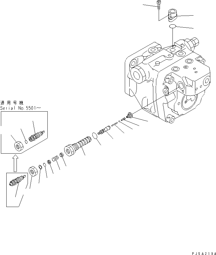 VALVE ASS'Y,LS (\7\708-3S-03740) KOMATSU