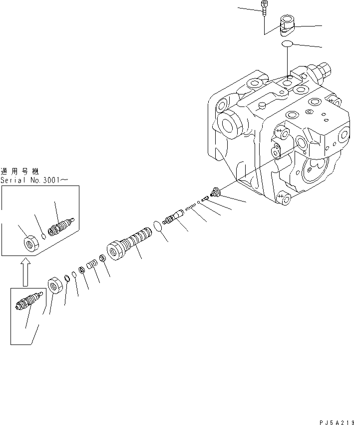 VALVE ASS'Y,LS (\7\708-3S-03741) KOMATSU