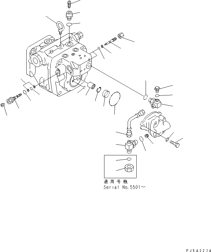 Тройник 708-1T-19160 KOMATSU
