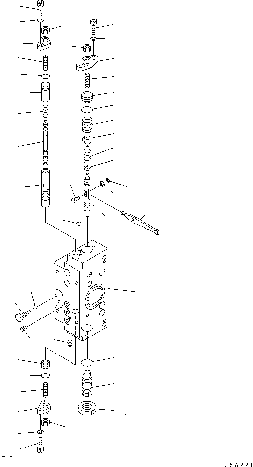 SERVO VALVE SUB A.,REAR 708-25-09481 KOMATSU
