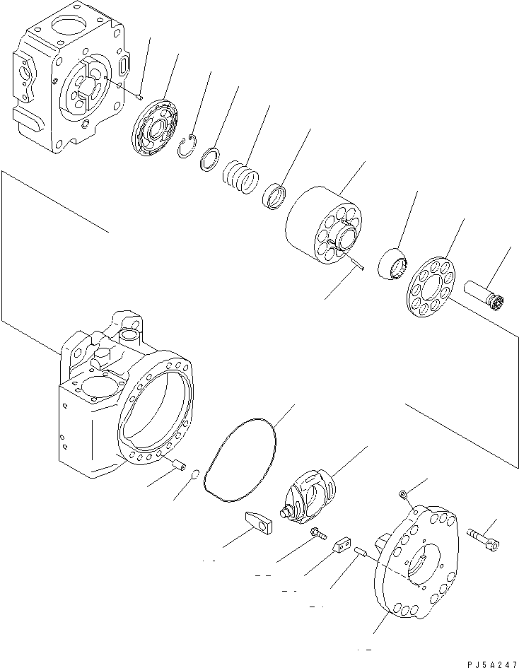 CRADLE SUB ASS'Y,REAR (\7\708-2L-05720) KOMATSU