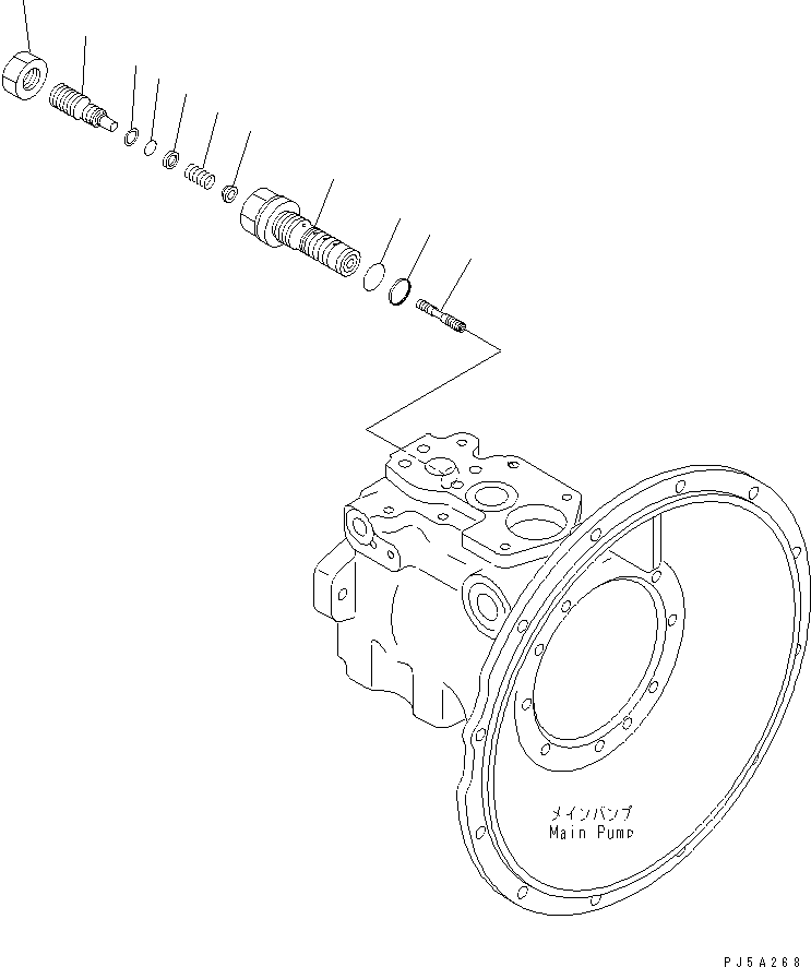 VALVE ASS'Y,LS 708-1W-04712 KOMATSU