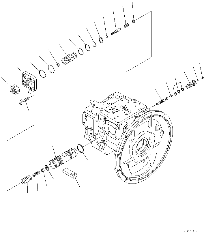 VALVE ASS'Y,PC (\7\708-3M-03020) KOMATSU