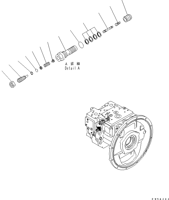 VALVE ASS'Y,LS 708-3M-03620 KOMATSU