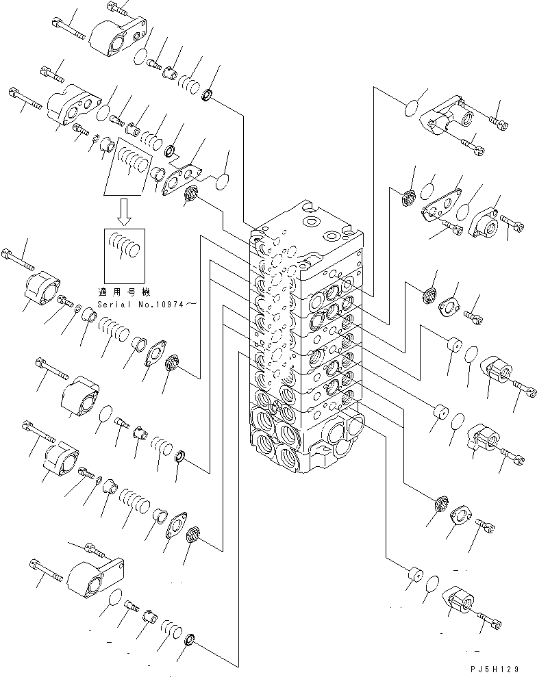 Управляющий клапан (723-18-11606) KOMATSU