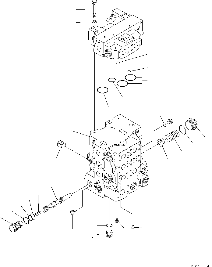 Управляющий клапан 723-64-23100 KOMATSU