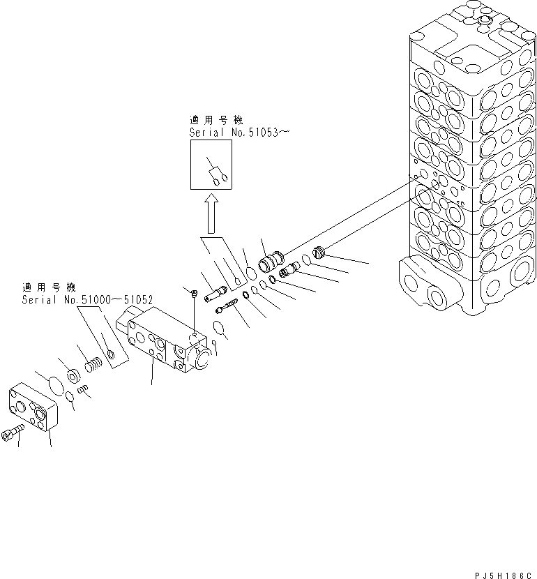 Управляющий клапан (723-58-12502) KOMATSU