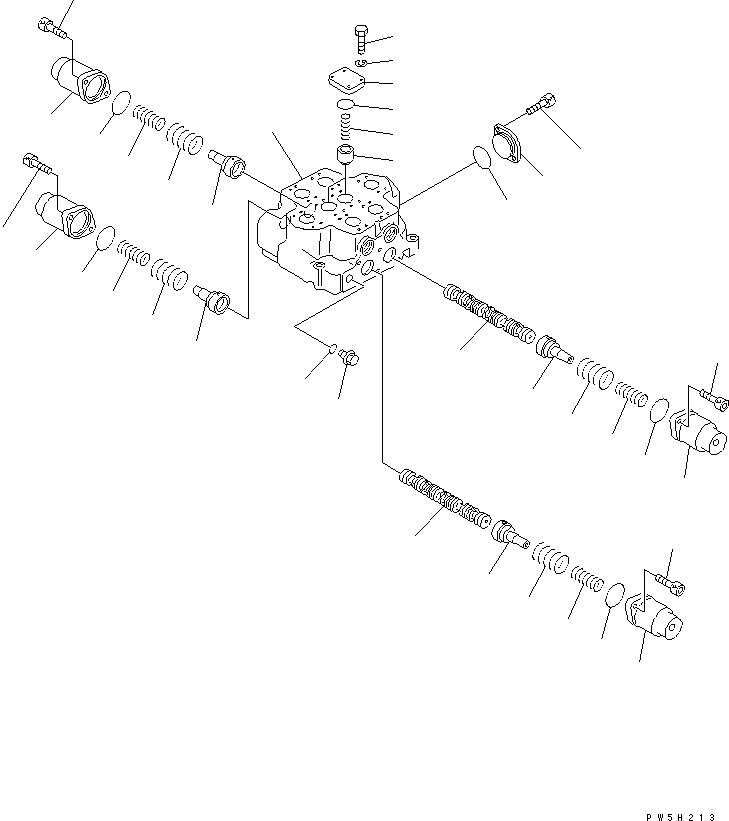 управляющий клапан 709-12-14100 KOMATSU