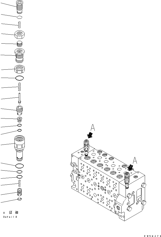 Клапан в сборе, предохранительный 723-40-91100 KOMATSU